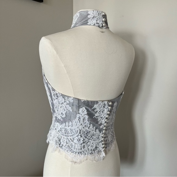 Formal Lace Halter Top - Picture 7 of 7